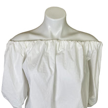 Load image into Gallery viewer, Scoop | Women&#39;s White Off the Shoulder Elastic Neckline Blouse Top | Size: M
