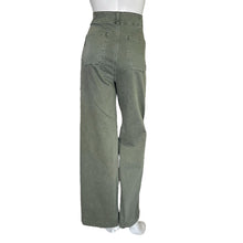 Load image into Gallery viewer, Paige | Women&#39;s Vintage Green Ivy Brooklyn Wide Leg High Rise Trousers | Size: 33
