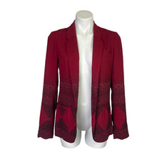 Load image into Gallery viewer, Anthropologie | Women&#39;s Silence + Noise Red and Black Blazer Jacket | Size: M
