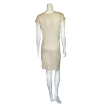 Load image into Gallery viewer, Mod Ref | Women&#39;s Oatmeal Short Sleeve Cinch Front Dress | Size: S
