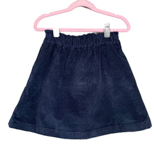 Load image into Gallery viewer, J. Crew | Girls Navy Blue Corduroy Button Front Skirt | Size: 8Y
