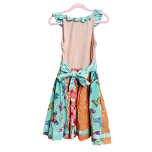 Load image into Gallery viewer, Matilda Jane | Girls Orange/Blue Oranges and Butterflies Patterned Sleeveless Dress | Size: 8Y
