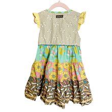 Load image into Gallery viewer, Matilda Jane | Girls Multi Colored Shoe/Bird/ButterflySleeveless Wrap Top Dress | Size: 4Y
