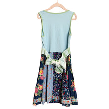 Load image into Gallery viewer, Matilda Jane | Girls Blue/Green Tie Waist Multi Patterned Skirt Tank Dress | Size: 8Y
