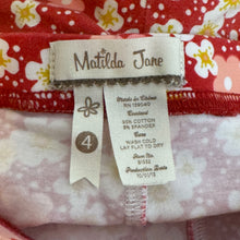 Load image into Gallery viewer, Matilda Jane | Girls Red/Yellow/Pink Floral Print Ruffle Shorts | Size: 4Y
