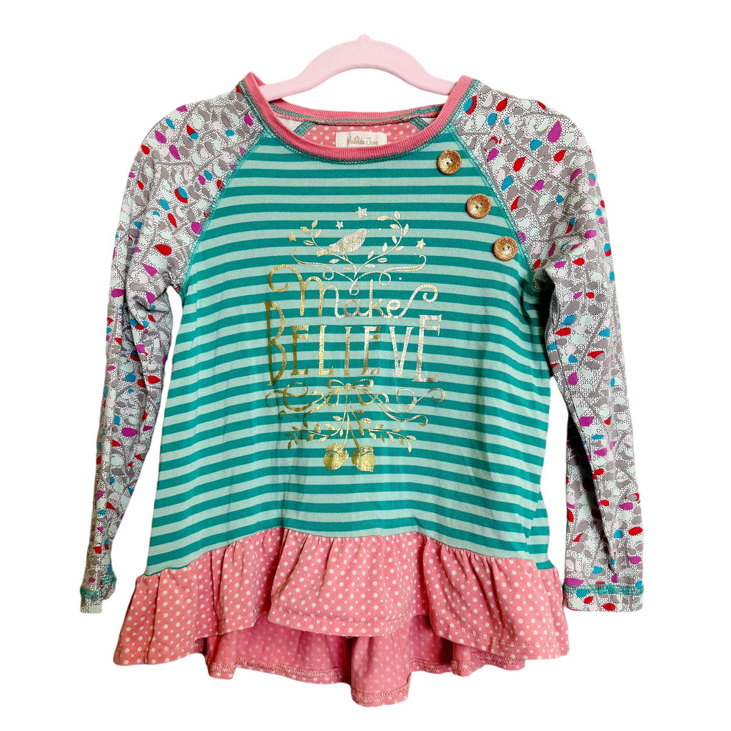 Matilda Jane | Girls Pink/Teal/Purple Striped 