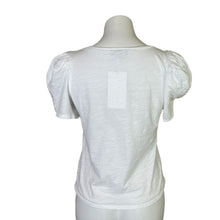 Load image into Gallery viewer, 1. State | Women&#39;s White Puff Sleeve Tee | Size: S
