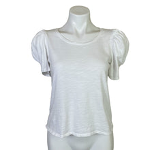 Load image into Gallery viewer, 1. State | Women&#39;s White Puff Sleeve Tee | Size: S
