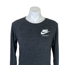 Load image into Gallery viewer, Nike | Women&#39;s Dark Heather Gray Just Do It Pullover Top | Size: S
