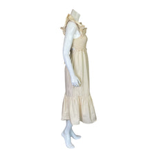 Load image into Gallery viewer, Cloud Ten | Women&#39;s Ivory Smock Top Tier Maxi Dress with Tags | Size: M
