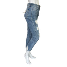 Load image into Gallery viewer, Flying Monkey | Women&#39;s Light Wash Off Ground High Rise Boyfriend Jeans with Tags | Size: 26
