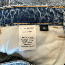 Load image into Gallery viewer, Flying Monkey | Women&#39;s Light Wash Off Ground High Rise Boyfriend Jeans with Tags | Size: 26
