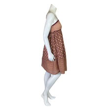 Load image into Gallery viewer, Mossimo | Womens Maroon/Tan Geometric Print 100% Cotton Dress | Size: M
