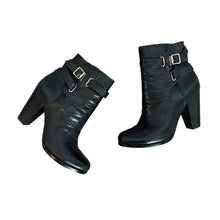 Load image into Gallery viewer, Joie | Women&#39;s Black Leather Easton Buckle Booties | Size: 7
