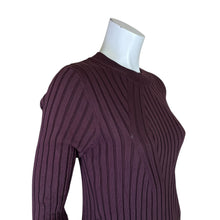 Load image into Gallery viewer, Asos | Womens Brown Ribbed Patterned Mockneck Long Sleeved Dress | Size: 12
