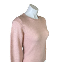 Load image into Gallery viewer, Rachel Parcell | Women&#39;s Light Pink Scalloped Collar and Pearl Embellished Sleeve Sweater | Size: XS
