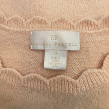 Load image into Gallery viewer, Rachel Parcell | Women&#39;s Light Pink Scalloped Collar and Pearl Embellished Sleeve Sweater | Size: XS
