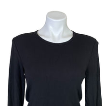 Load image into Gallery viewer, Yogalicious | Womens Black Heavenly Rib Kathleen Crop Top | Size: L
