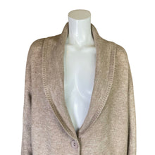 Load image into Gallery viewer, Lush | Womens Taupe Long Cardigan Sweater w/ Button Detail | Size: L
