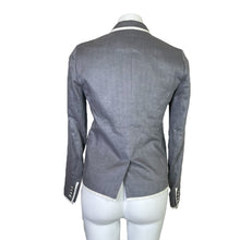 Load image into Gallery viewer, J. Crew | Women&#39;s Light Gray and White School Boy Blazer Jacket | Size: 0
