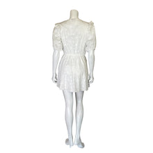 Load image into Gallery viewer, Miou Muse | Women&#39;s White 100% Cotton Lasercut Dress | Size: M
