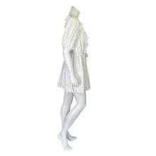 Load image into Gallery viewer, Miou Muse | Women&#39;s White 100% Cotton Lasercut Dress | Size: M
