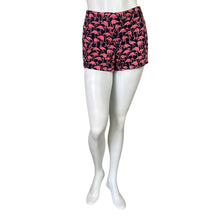 Load image into Gallery viewer, J. Crew | Women&#39;s Navy Blue and Hot Pink Flamingo Print Chino Shorts | Size: 4
