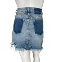 Load image into Gallery viewer, Lulu&#39;s | Women&#39;s Light Blue Fray Mini Jean Skirt | Size: 4
