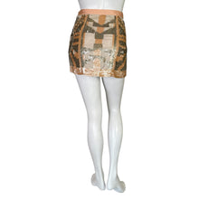 Load image into Gallery viewer, Guess | Women&#39;s Beige and Pink Sequin Mini Skirt | Size: 4
