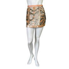 Load image into Gallery viewer, Guess | Women&#39;s Beige and Pink Sequin Mini Skirt | Size: 4
