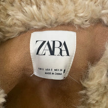 Load image into Gallery viewer, Zara | Women&#39;s Cream Faux Shearling Teddy Button Down Jacket | Size: S
