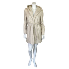 Load image into Gallery viewer, Love Tree | Women&#39;s Cream Hooded Tie Waist Jacket | Size: M
