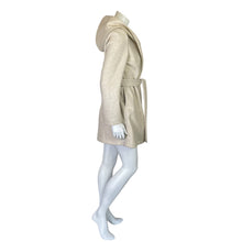 Load image into Gallery viewer, Love Tree | Women&#39;s Cream Hooded Tie Waist Jacket | Size: M
