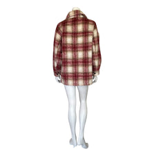 Load image into Gallery viewer, Zara | Women&#39;s Cream and Red Plaid Print Shacket | Size: M
