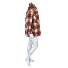 Load image into Gallery viewer, Zara | Women&#39;s Cream and Red Plaid Print Shacket | Size: M
