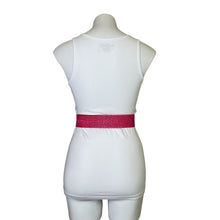 Load image into Gallery viewer, Fab&#39;rik | Women&#39;s Pink Kacey Rafia Belt with Tags
