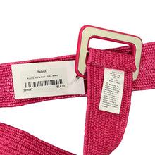 Load image into Gallery viewer, Fab&#39;rik | Women&#39;s Pink Kacey Rafia Belt with Tags
