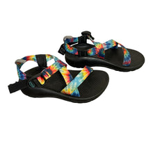 Load image into Gallery viewer, Chaco | Kids Multi Colored Tie Dye Pattern One Strap Sandals | Size : 1Y
