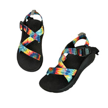 Load image into Gallery viewer, Chaco | Kids Multi Colored Tie Dye Pattern One Strap Sandals | Size : 1Y
