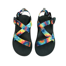 Load image into Gallery viewer, Chaco | Kids Multi Colored Tie Dye Pattern One Strap Sandals | Size : 1Y
