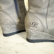 Load image into Gallery viewer, UGG | Women&#39;s Gray Joley Waterproof Gray Wedge Boot | Size: 8
