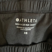 Load image into Gallery viewer, Athleta | Women&#39;s Black Mesh Racer Run 4&#39; Shorts | Size: XS
