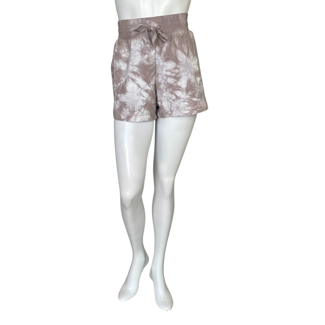 All in Motion | Women's Taupe and White Tie Dye Drawstring Shorts | Size: S