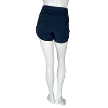 Load image into Gallery viewer, Lululemon | Women&#39;s Navy Blue Speed Up High-Rise Lined Shorts | Size: 6
