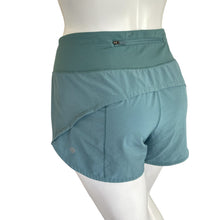 Load image into Gallery viewer, Lululemon | Women&#39;s Gray Blue Speed Up High-Rise Lined Shorts | Size: 6
