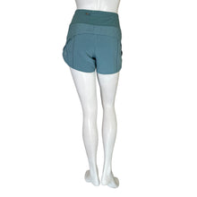 Load image into Gallery viewer, Lululemon | Women&#39;s Gray Blue Speed Up High-Rise Lined Shorts | Size: 6
