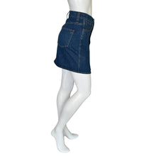 Load image into Gallery viewer, Madewell | Women&#39;s Dark Blue Wash Button Up Denim Skirt | Size: 26
