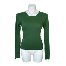 Load image into Gallery viewer, Anthropologie | Women&#39;s Maeve Green Ribbed Long Sleeve Top | Size: M
