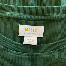 Load image into Gallery viewer, Anthropologie | Women&#39;s Maeve Green Ribbed Long Sleeve Top | Size: M
