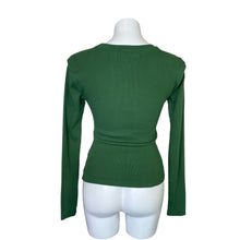 Load image into Gallery viewer, Anthropologie | Women&#39;s Maeve Green Ribbed Long Sleeve Top | Size: M
